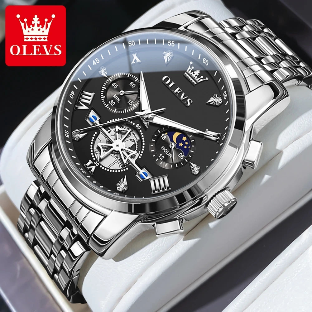 OLEVS Chronographe Phase Lune - Kyoukaï