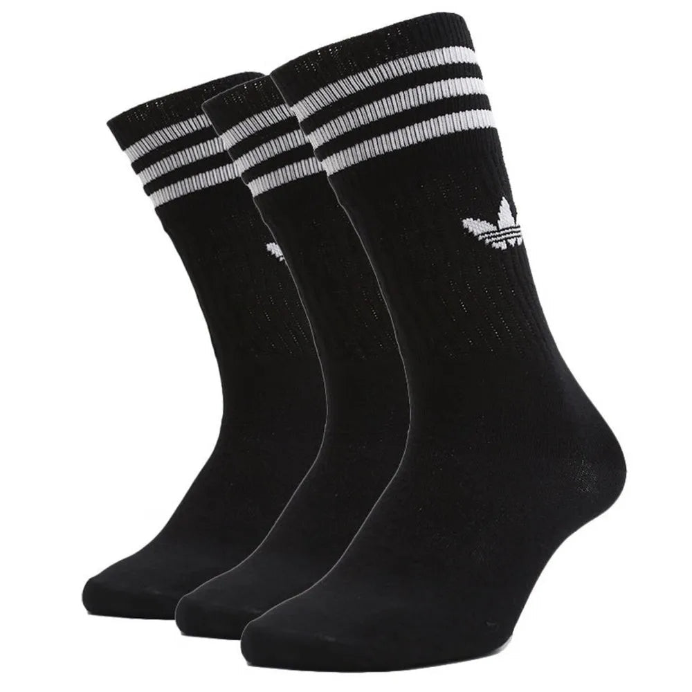 Chaussettes Adidas Trefoil blanches (3 paires) - Kyoukaï