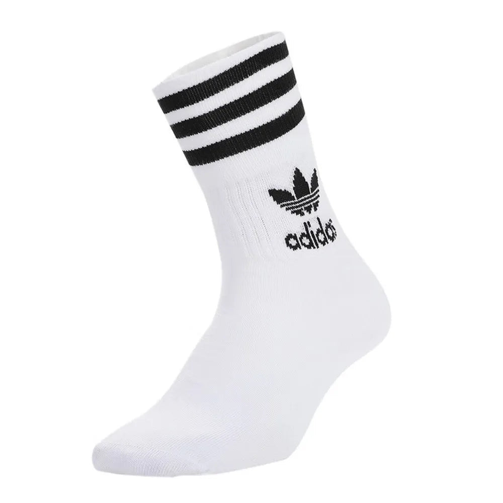 Chaussettes Adidas Trefoil blanches (3 paires) - Kyoukaï