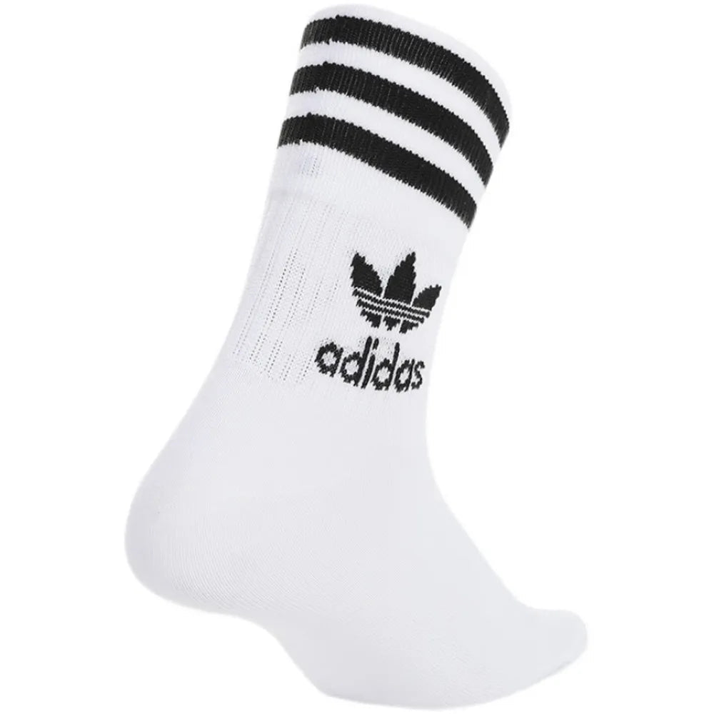 Chaussettes Adidas Trefoil blanches (3 paires) - Kyoukaï