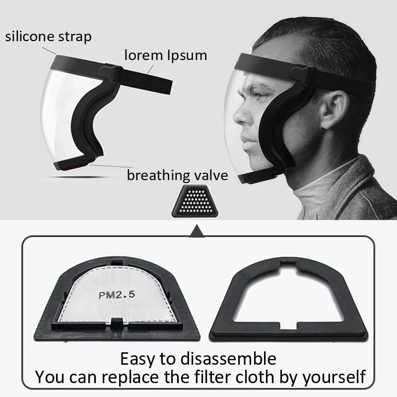 Masque protection facial transparent - Kyoukaï