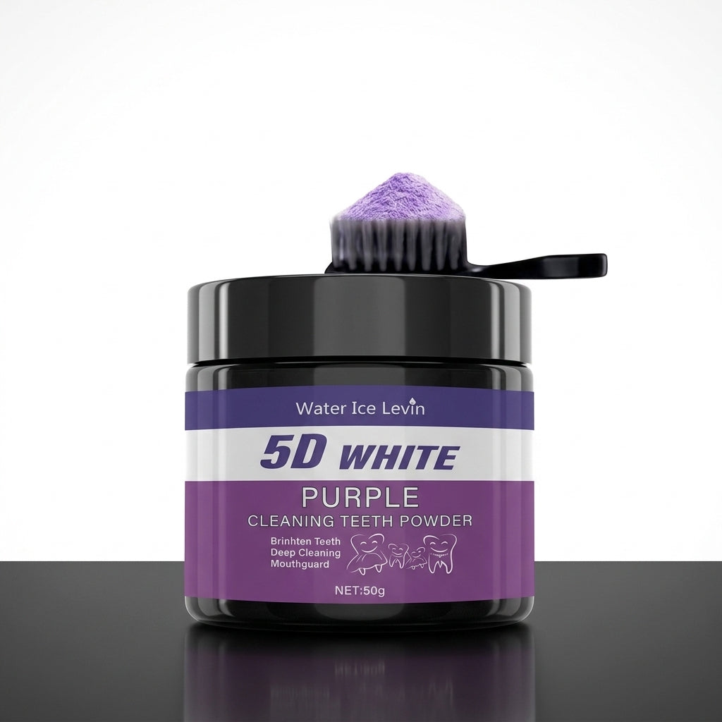 Teeth whitening powder jar — Premium Studio Packshot | Generated by Modelize