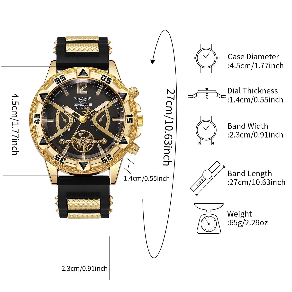 Montre homme quartz arabe - Kyoukaï