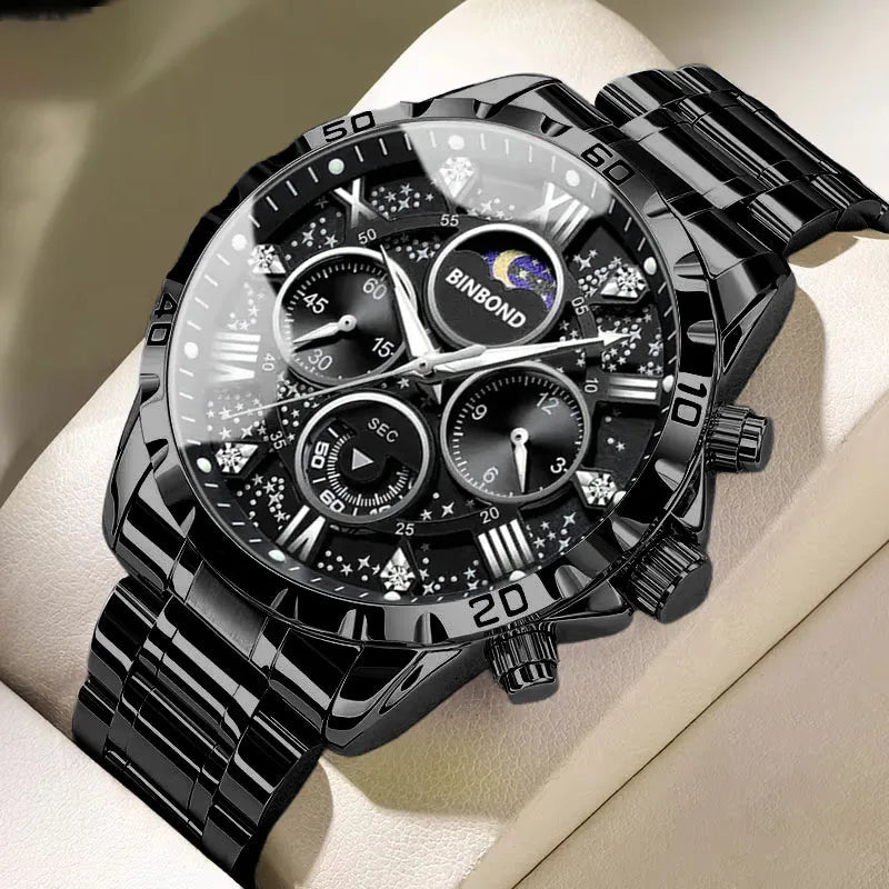 Montre luxe BINBOND phase lune - Kyoukaï