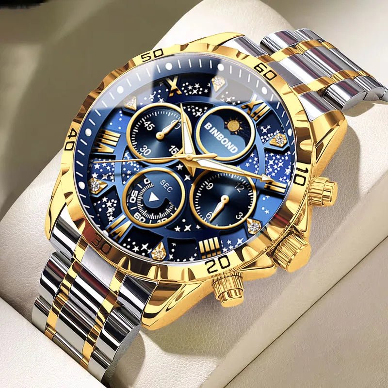 Montre luxe BINBOND phase lune - Kyoukaï