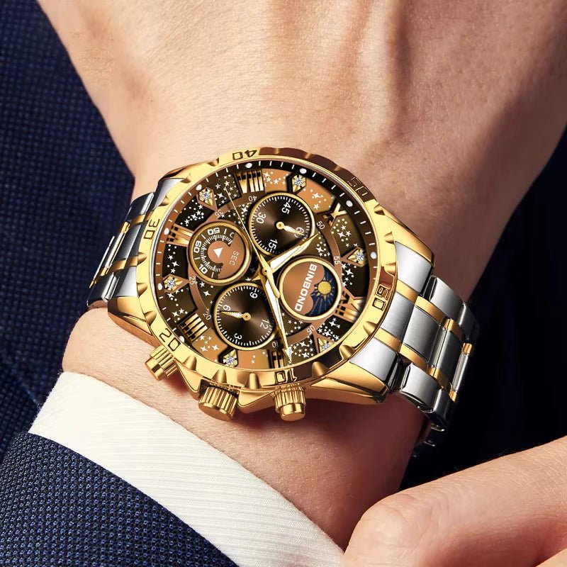 Montre luxe BINBOND phase lune - Kyoukaï