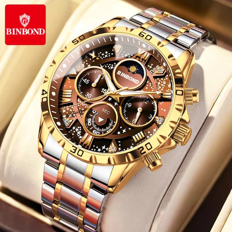 Montre luxe BINBOND phase lune - Kyoukaï