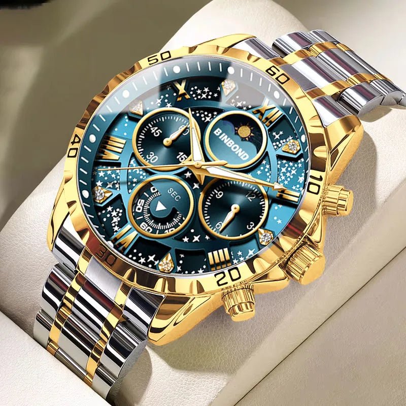 Montre luxe BINBOND phase lune - Kyoukaï