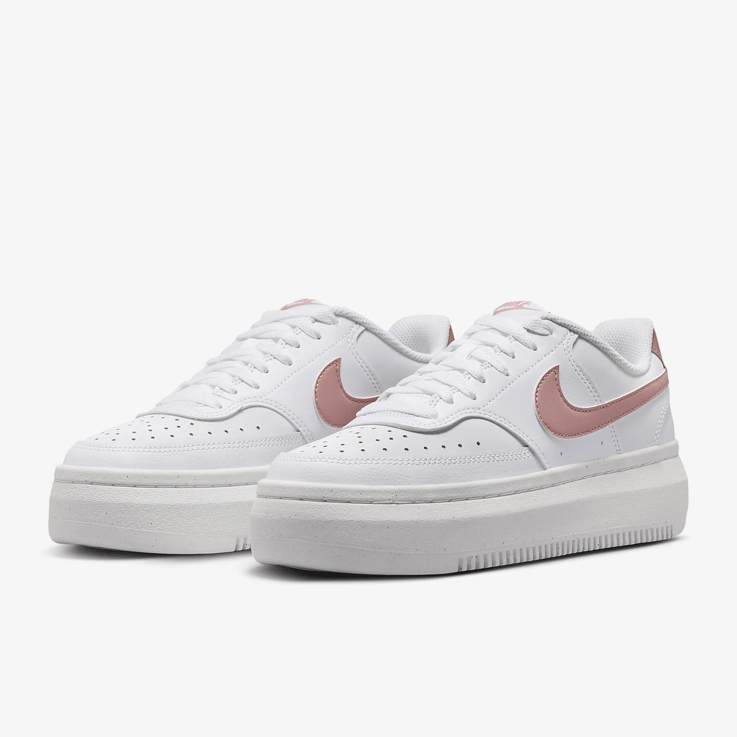 Nike Official Genuine Court Vision Alta Women's Thick-Sole Casual Sneakers DZ5394-102 - Kyoukaï