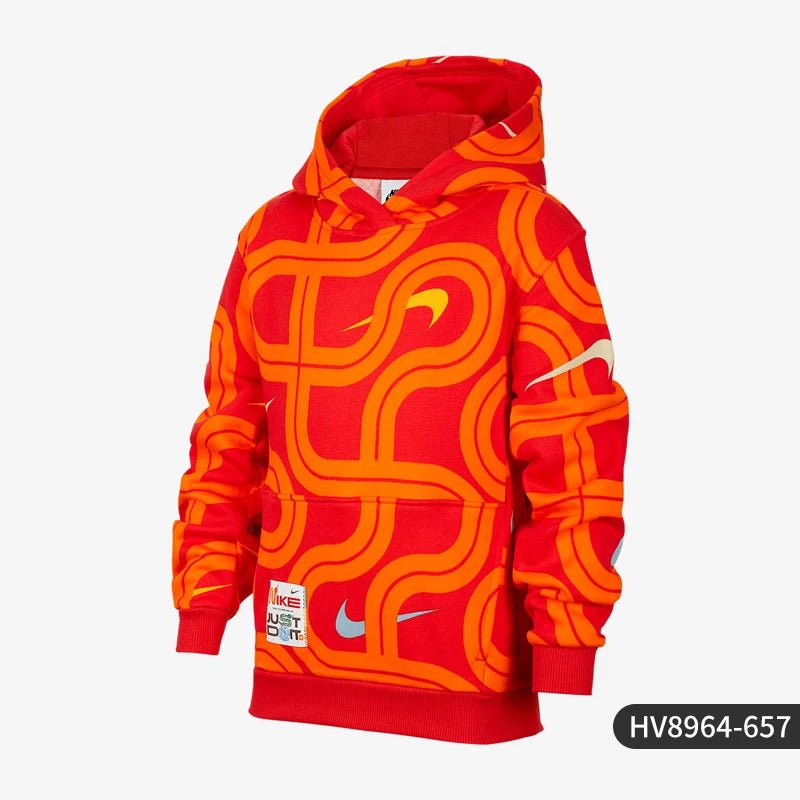 Nike Official Genuine Sportswear Club Large Kids Hooded Warm Sweatshirt HV8964-657 - Kyoukaï