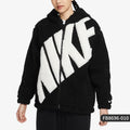 Nike Official Genuine Winter New Arrival Women's Faux Shearling Warm Hooded Casual Jacket FB8696 - Kyoukaï
