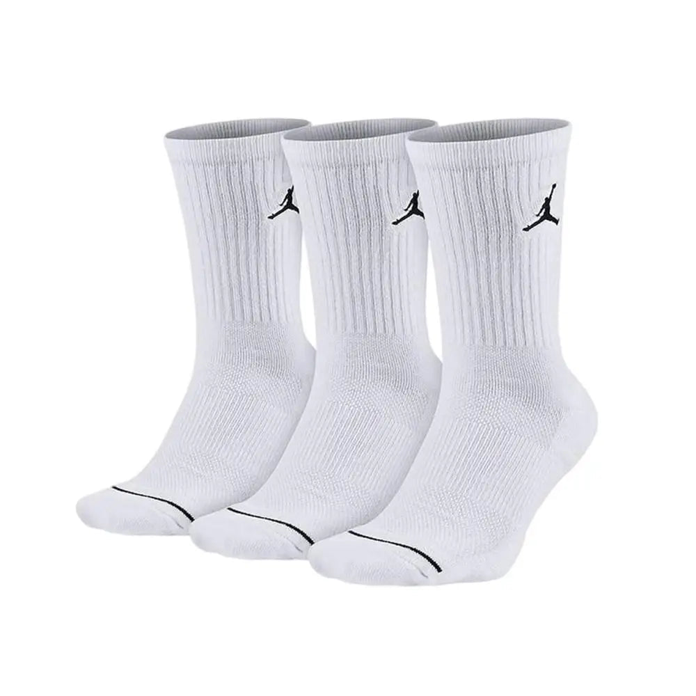 Nike Socks: 3-Pack of Men's and Women's Sports Socks / Basketball Socks / Durable, Moisture-Wicking Cotton Socks SX5545-100 - Kyoukaï
