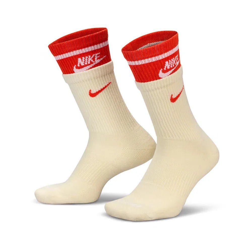 Nike Socks: 3-Pack of Men's and Women's Sports Socks / Basketball Socks / Durable, Moisture-Wicking Cotton Socks SX5545-100 - Kyoukaï