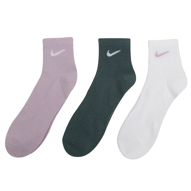 Nike Socks, Men's Socks, Women's Socks, Breathable and Comfortable Basketball Socks, Casual Socks (3 Pairs) - Kyoukaï
