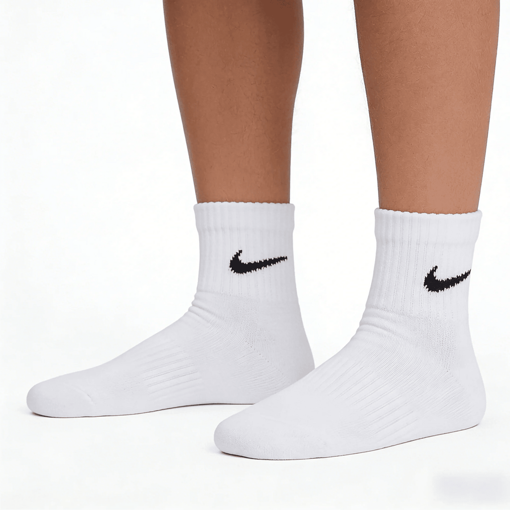 Nike Socks Nike Basketball Thickened Socks Sports Long Socks with Dri-FIT Technology for Breathability 3-Pack SX7667-100 - Kyoukaï