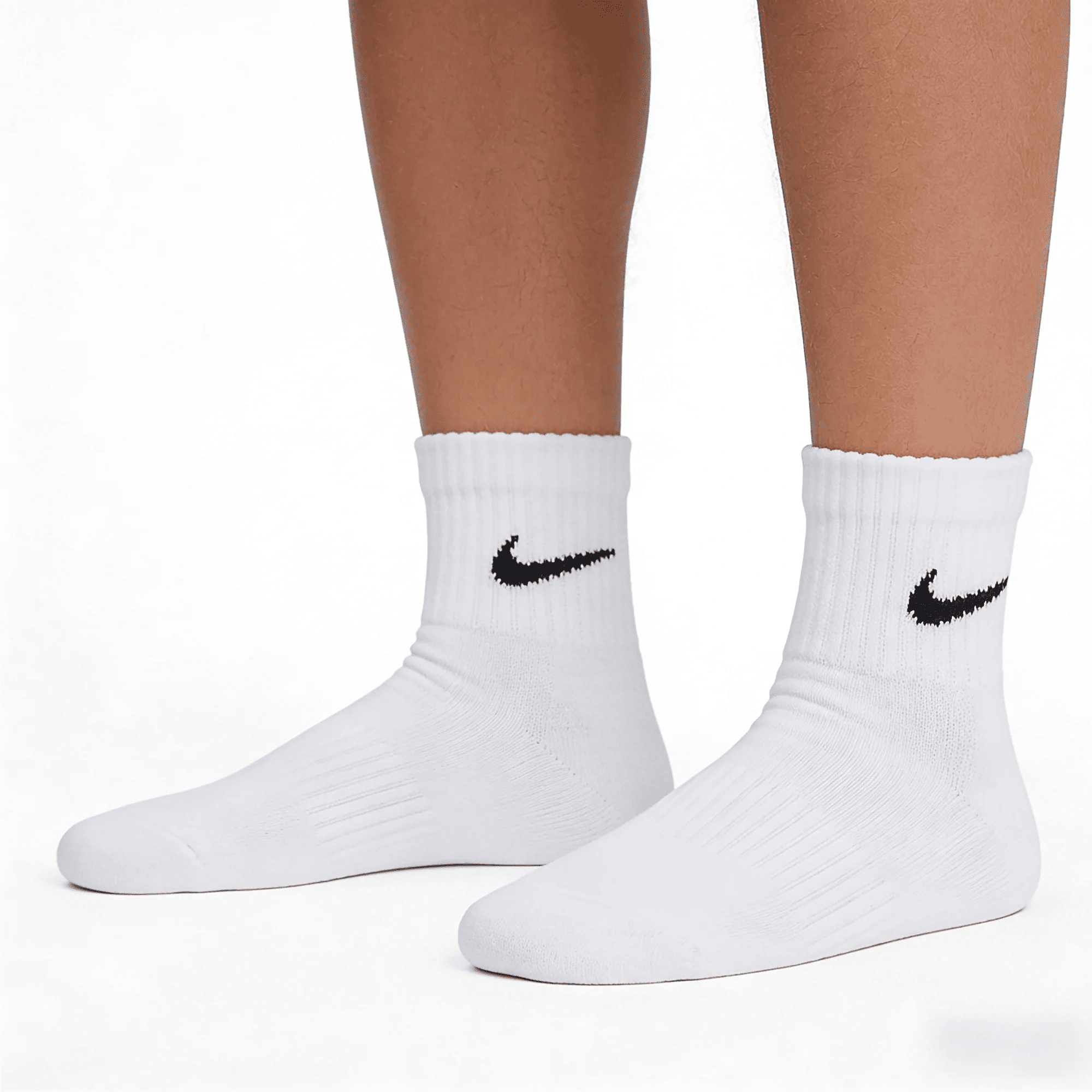 Nike Socks Nike Basketball Thickened Socks Sports Long Socks with Dri-FIT Technology for Breathability 3-Pack SX7667-100 - Kyoukaï