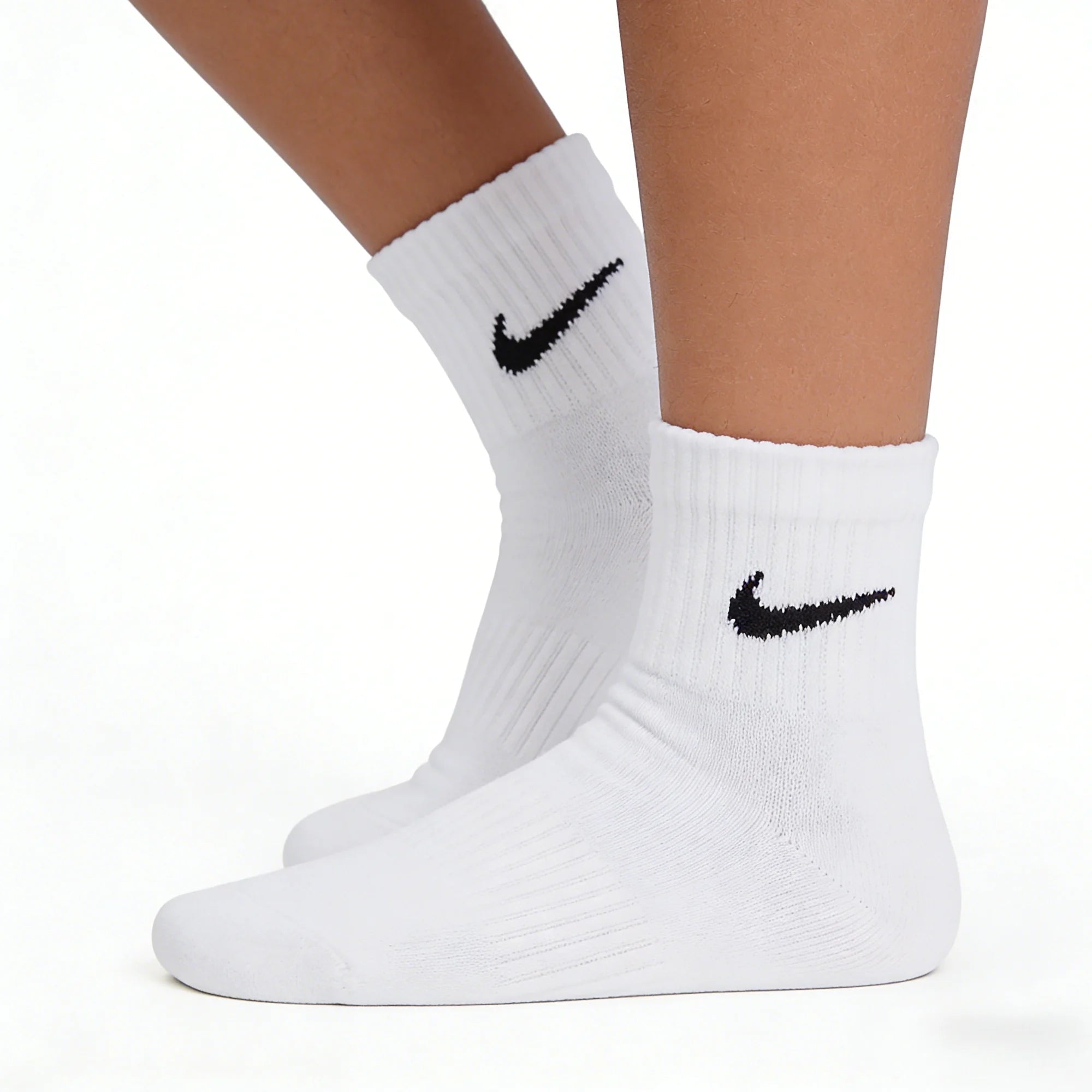 Nike Socks Nike Basketball Thickened Socks Sports Long Socks with Dri-FIT Technology for Breathability 3-Pack SX7667-100 - Kyoukaï