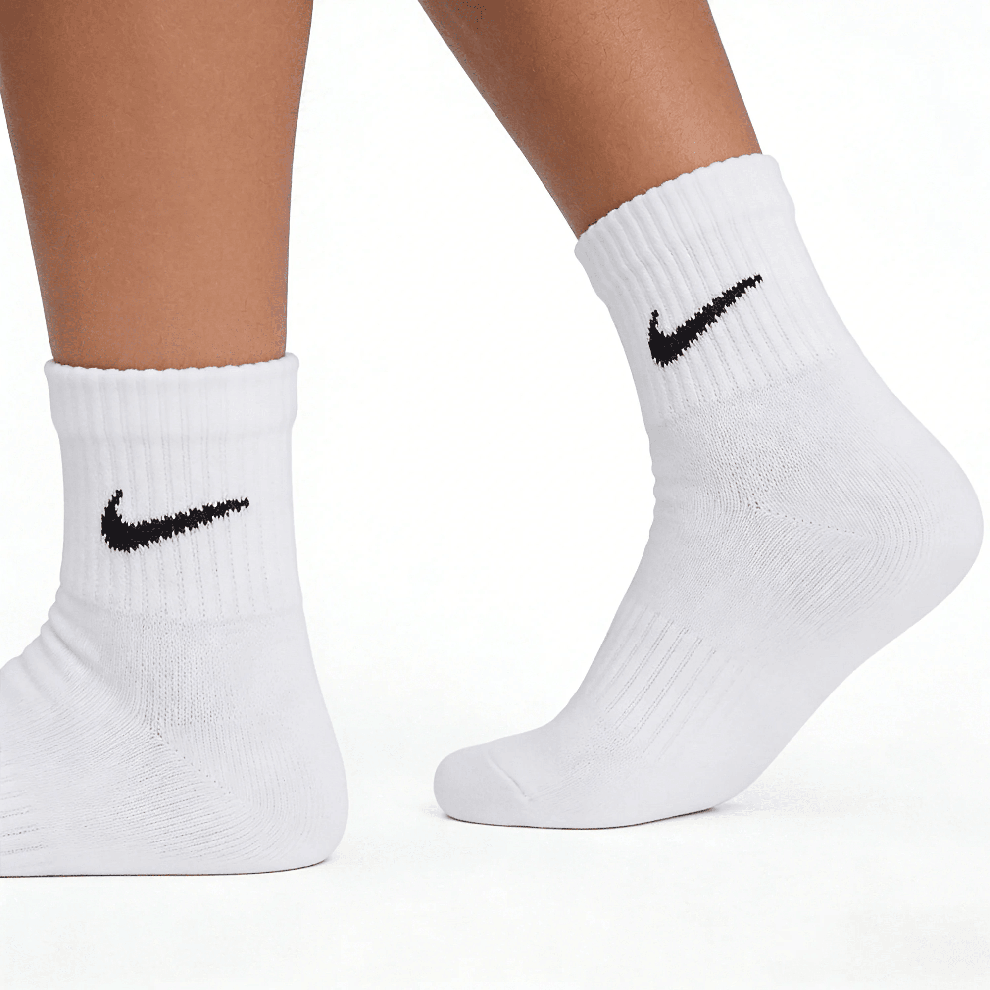 Nike Socks Nike Basketball Thickened Socks Sports Long Socks with Dri-FIT Technology for Breathability 3-Pack SX7667-100 - Kyoukaï