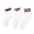 Nike Socks Three-Pack Nsw Everyday Essential Unisex Socks Fitness Running Sports Short Socks Striped Simple Fashion Casual Socks Dx5080-100 - Kyoukaï