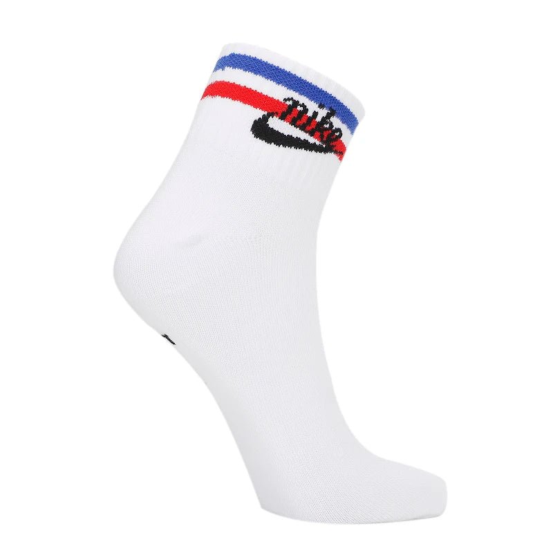 Nike Socks Three-Pack Nsw Everyday Essential Unisex Socks Fitness Running Sports Short Socks Striped Simple Fashion Casual Socks Dx5080-100 - Kyoukaï