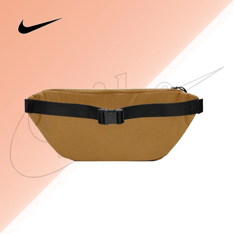 Nike Tech Hip Pack Unisex Crossbody Shoulder Bag Large Capacity Sports Waist Pack Wheat BA5751-790 - Kyoukaï