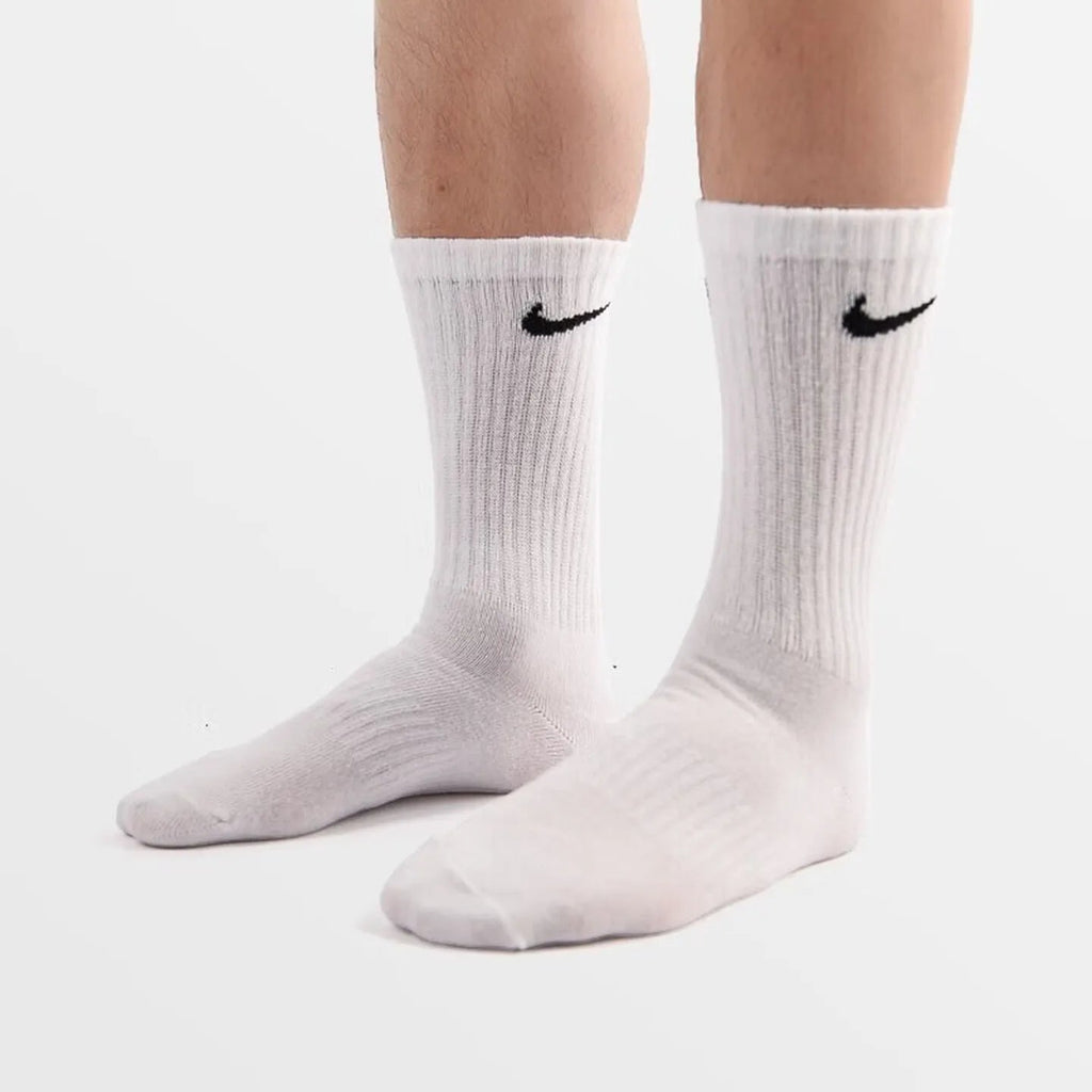 Nike Unisex Breathable Comfort Couple Socks 3-Pair Pack Basketball Sports Socks 3-Pair Pack SX7676-100 - Kyoukaï
