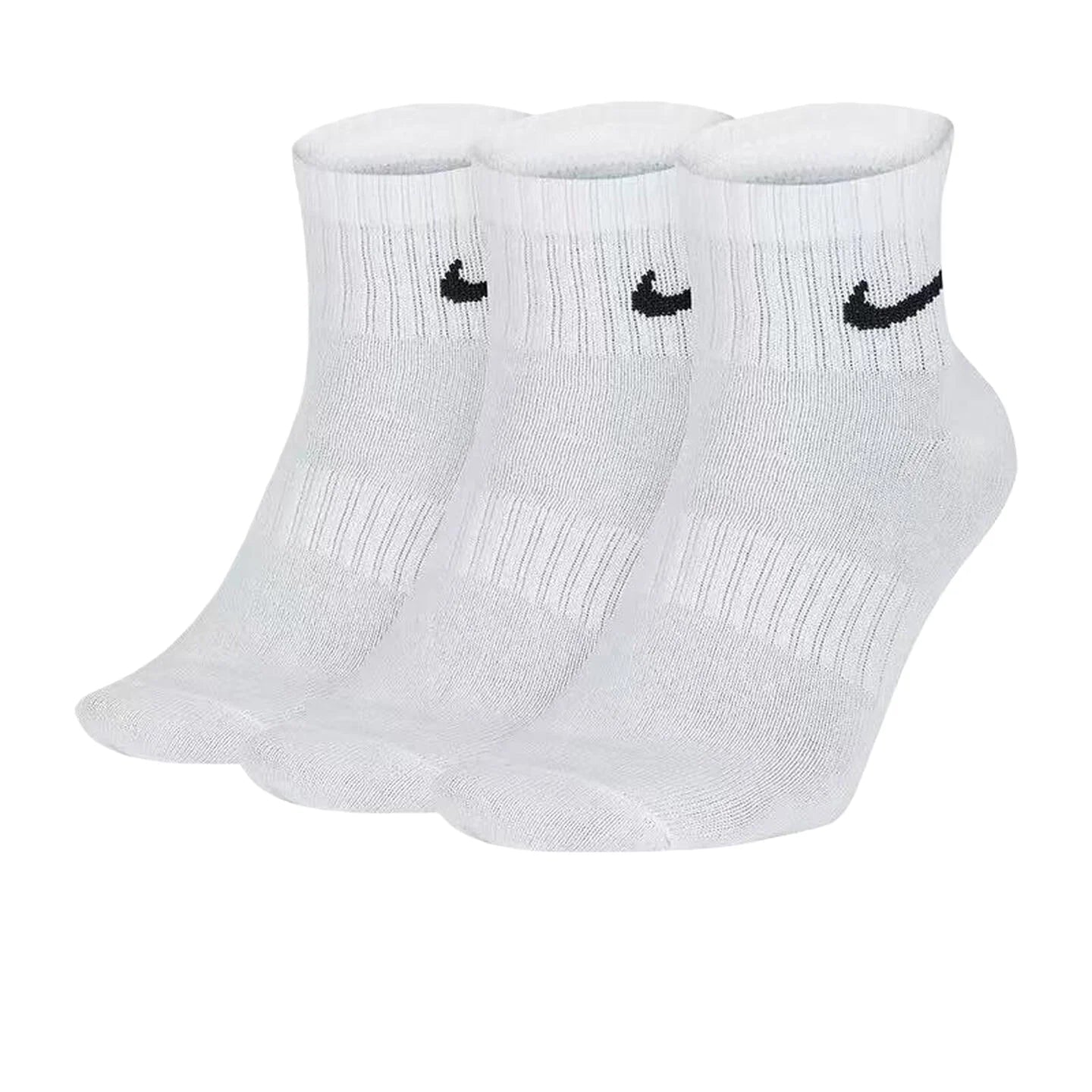 Nike Unisex Breathable Comfort Couple Socks 3-Pair Pack Basketball Sports Socks 3-Pair Pack SX7676-100 - Kyoukaï