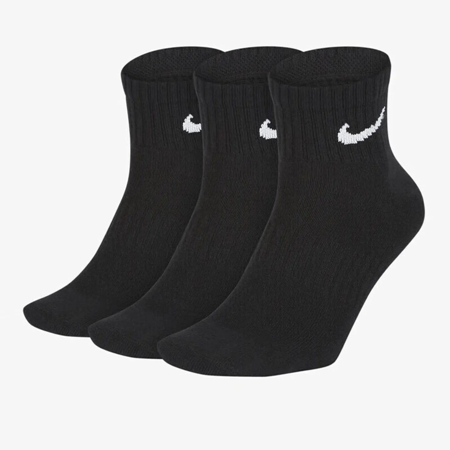 Nike Unisex Breathable Comfort Couple Socks 3-Pair Pack Basketball Sports Socks 3-Pair Pack SX7676-100 - Kyoukaï