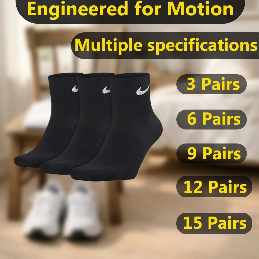 Nike Unisex Mid-Calf Socks - Versatile Styles for Comfortable Casual Wear and Sports SX7667 - Kyoukaï