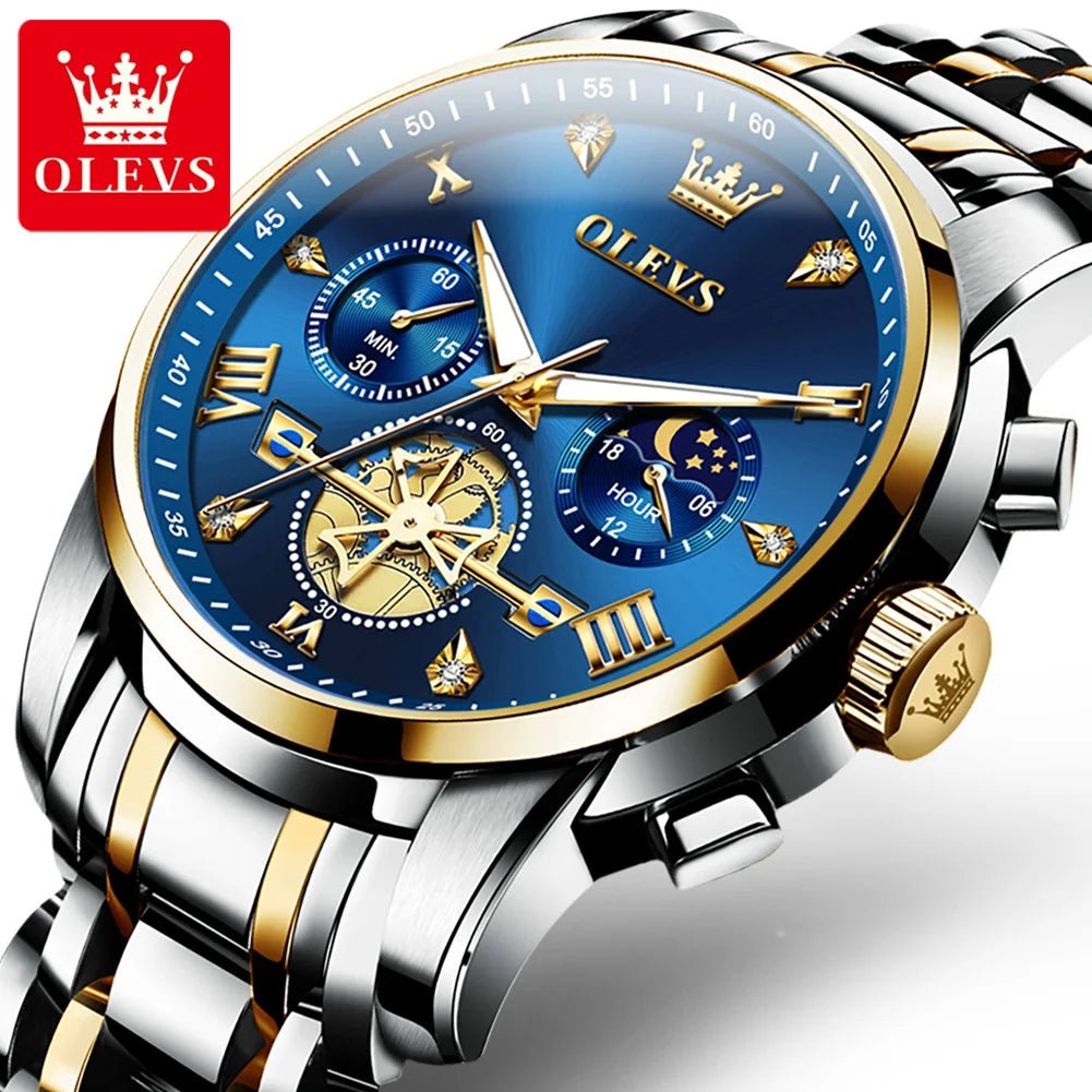 OLEVS 2856 Chronographe Squelette - Kyoukaï