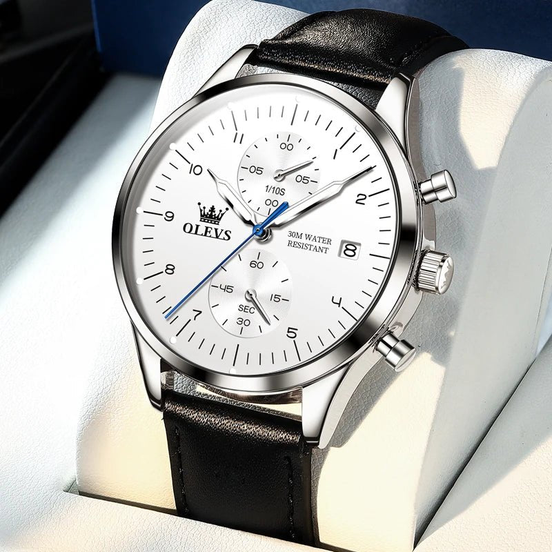 OLEVS 2880 Cuir Chronographe - Kyoukaï