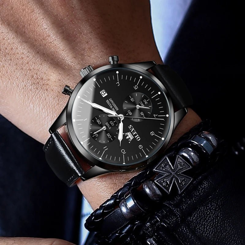 OLEVS 2880 Cuir Chronographe - Kyoukaï
