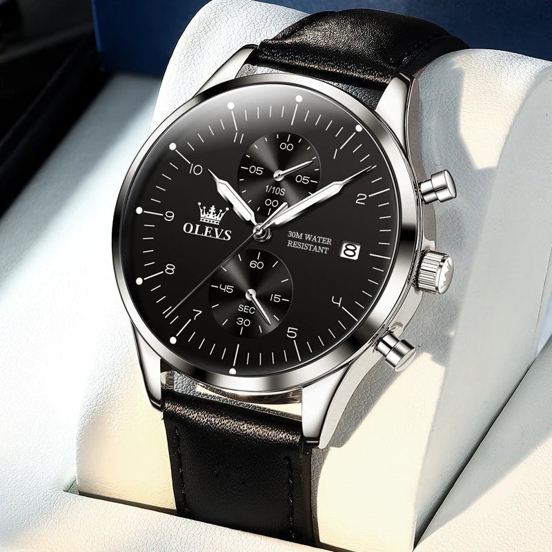 OLEVS 2880 Cuir Chronographe - Kyoukaï
