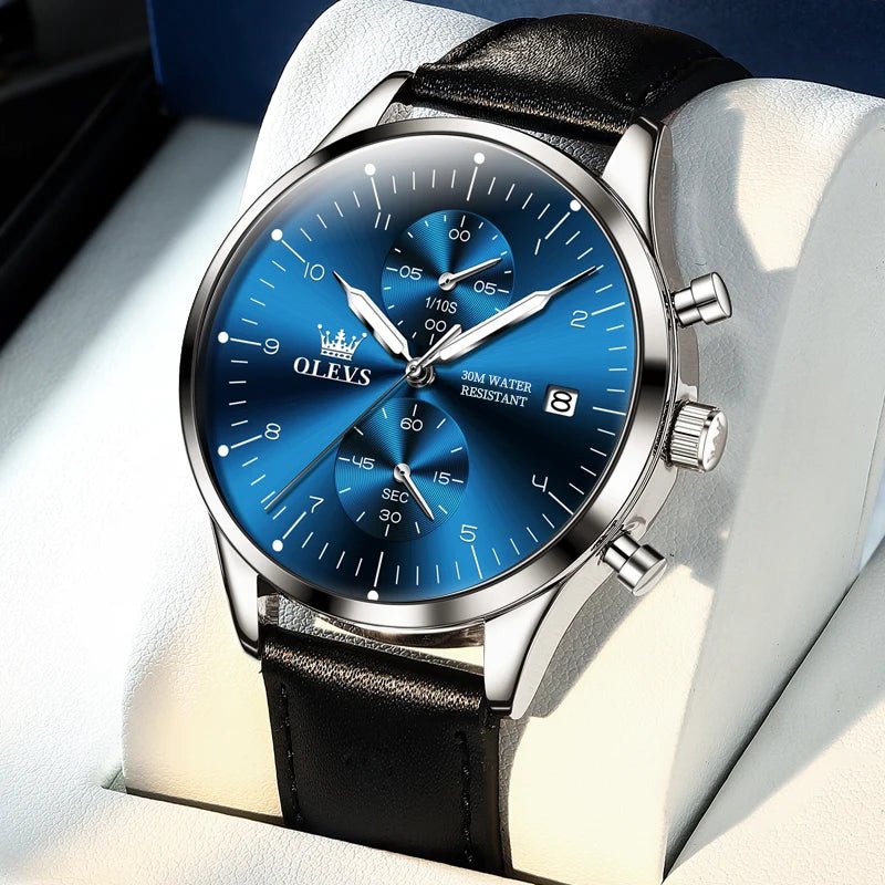 OLEVS 2880 Cuir Chronographe - Kyoukaï