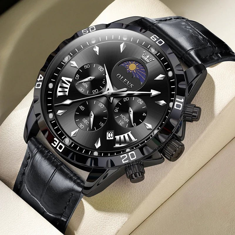 OLEVS 2949 Squelette Phase Lune Homme - Kyoukaï
