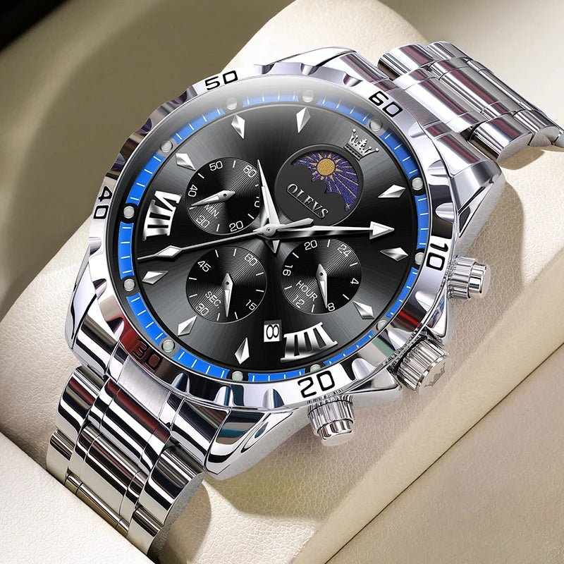 OLEVS 2949 Squelette Phase Lune Homme - Kyoukaï