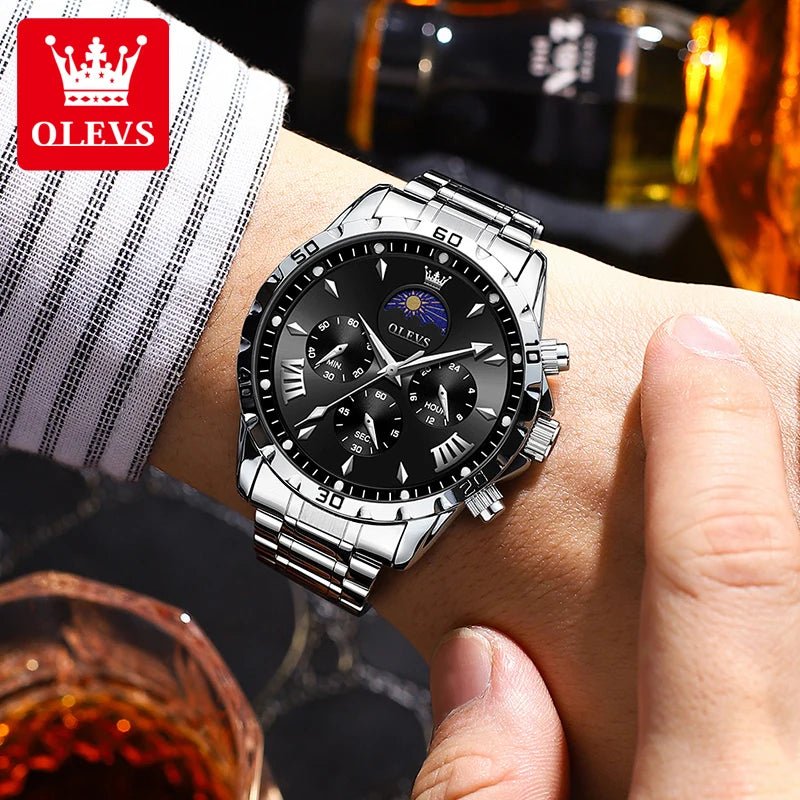 OLEVS 2949 Squelette Phase Lune Homme - Kyoukaï