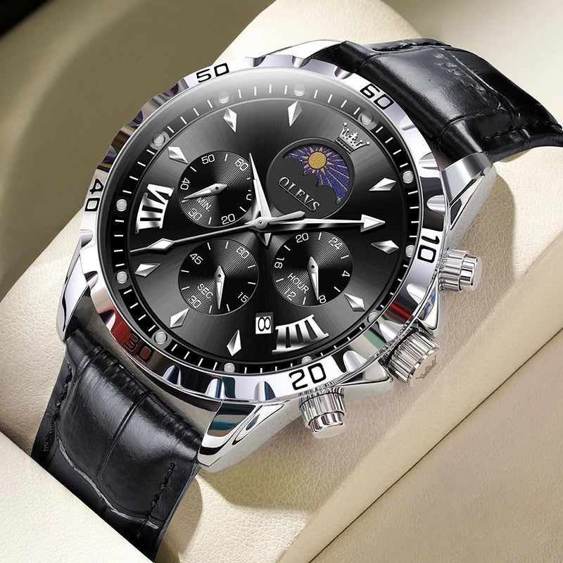 OLEVS 2949 Squelette Phase Lune Homme - Kyoukaï