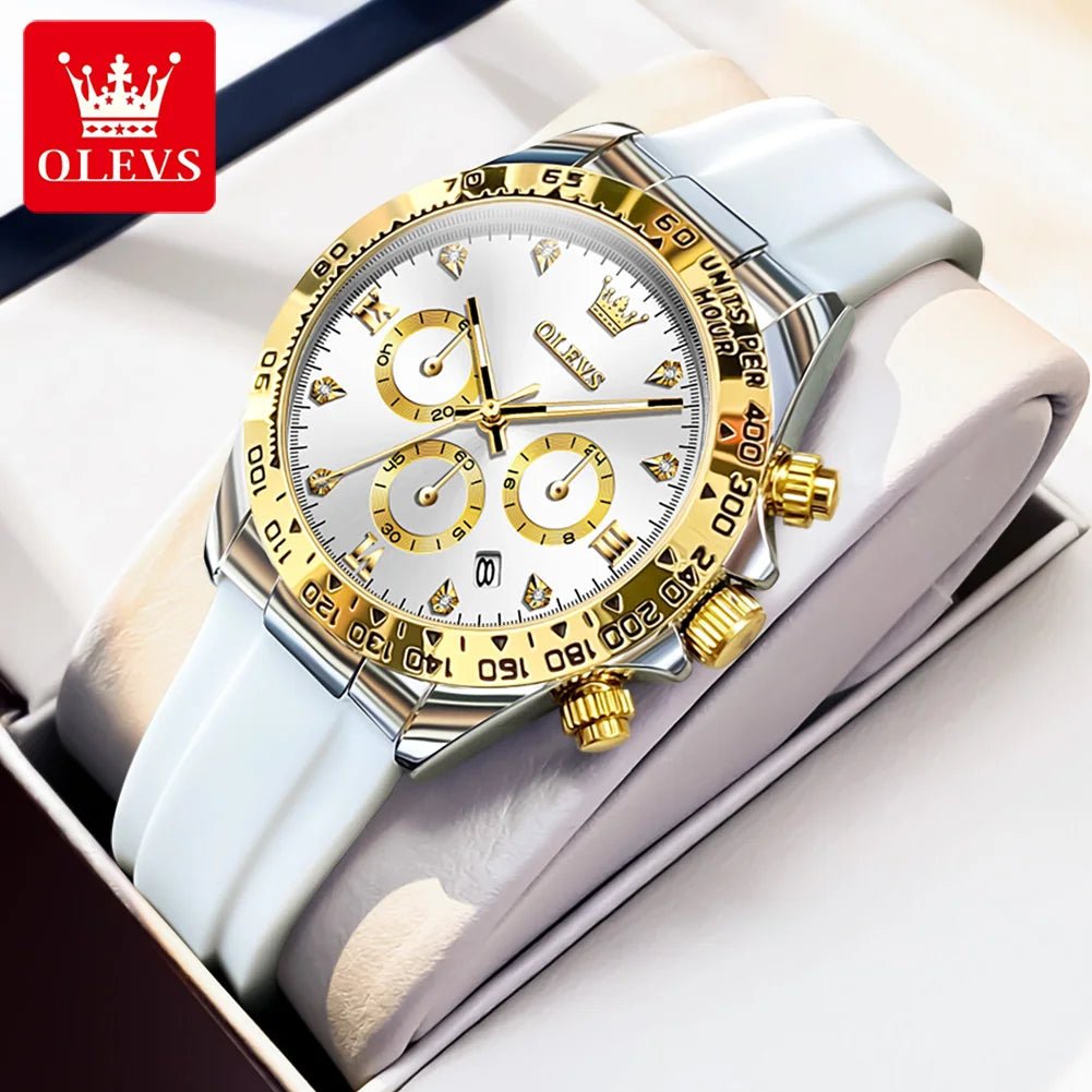 OLEVS 5618 Silicone Chrono Femme - Kyoukaï