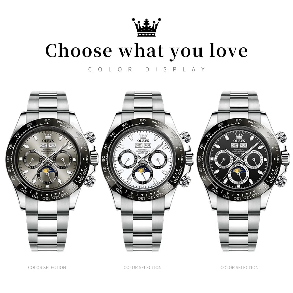 OLEVS 6654 Chronographe Automatique - Kyoukaï