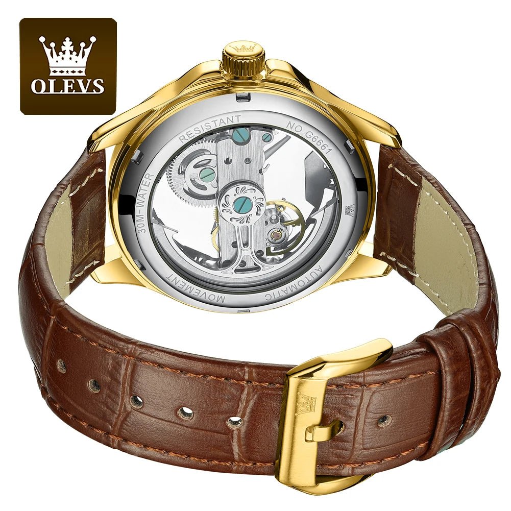 OLEVS 6661 Squelette Cuir - Kyoukaï