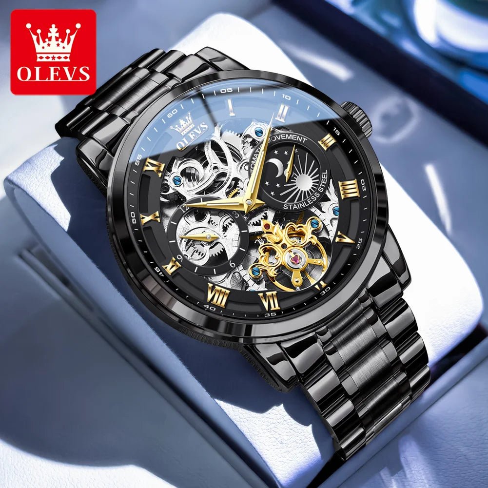 OLEVS 6670 Squelette Phase Lune - Kyoukaï