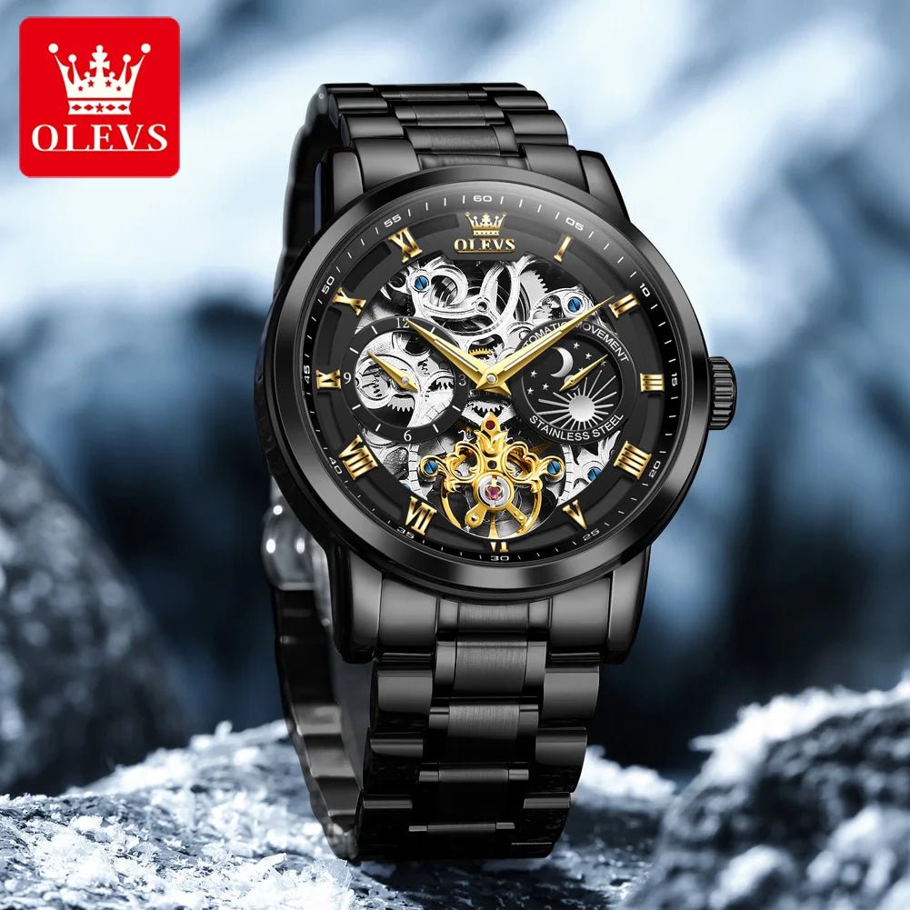 OLEVS 6670 Squelette Phase Lune - Kyoukaï