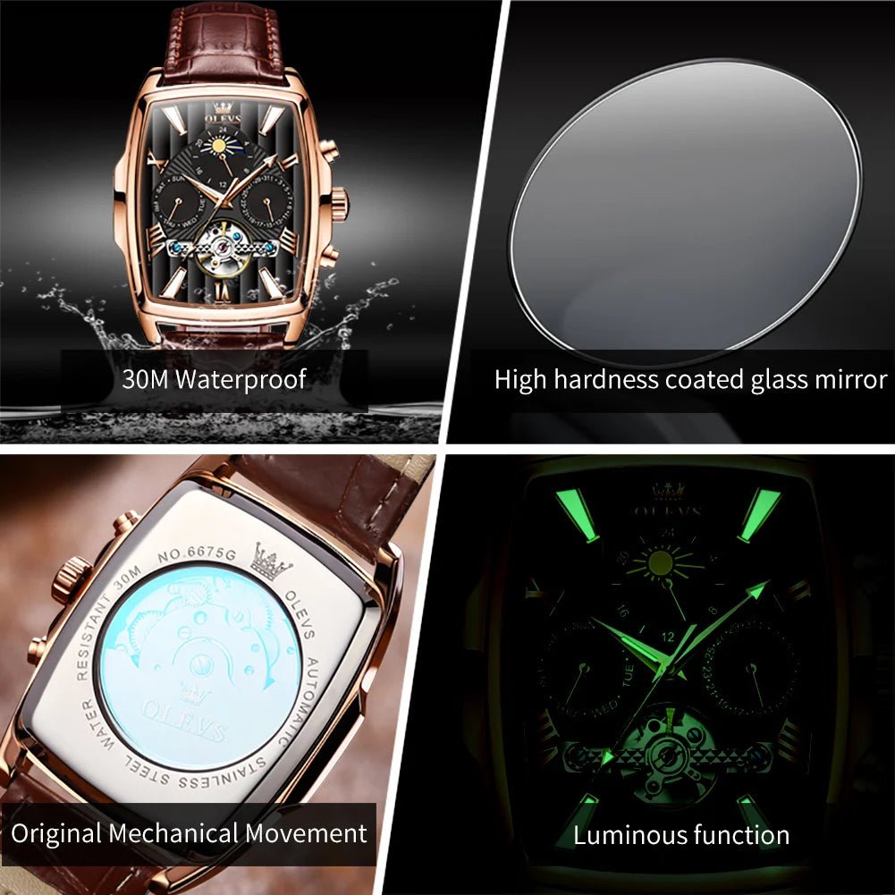OLEVS 6675 Carrée Chronographe - Kyoukaï