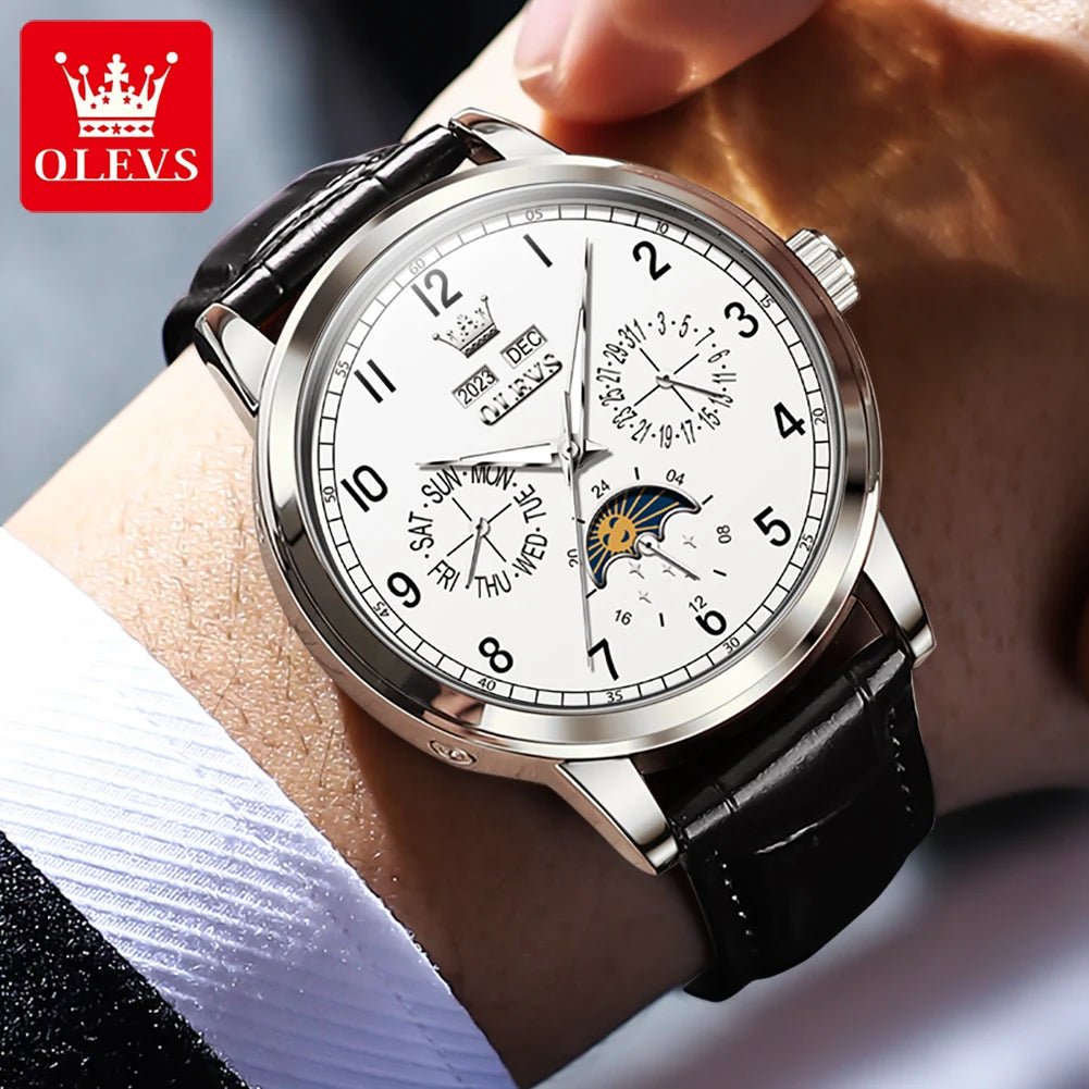 OLEVS 6698 Cuir Double Calendrier - Kyoukaï