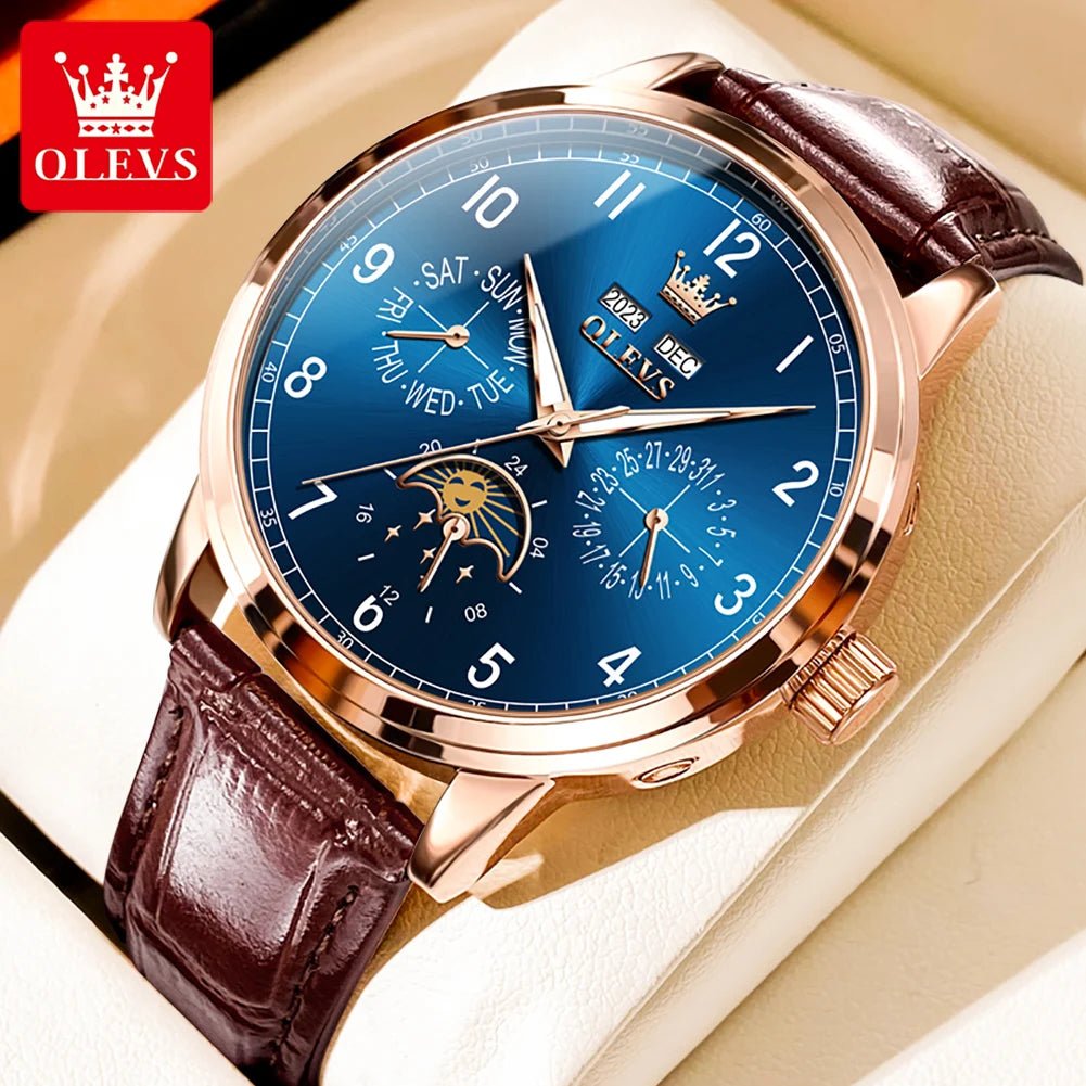 OLEVS 6698 Cuir Double Calendrier - Kyoukaï