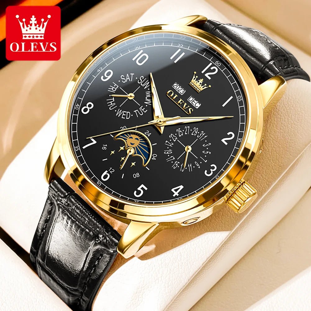 OLEVS 6698 Cuir Double Calendrier - Kyoukaï