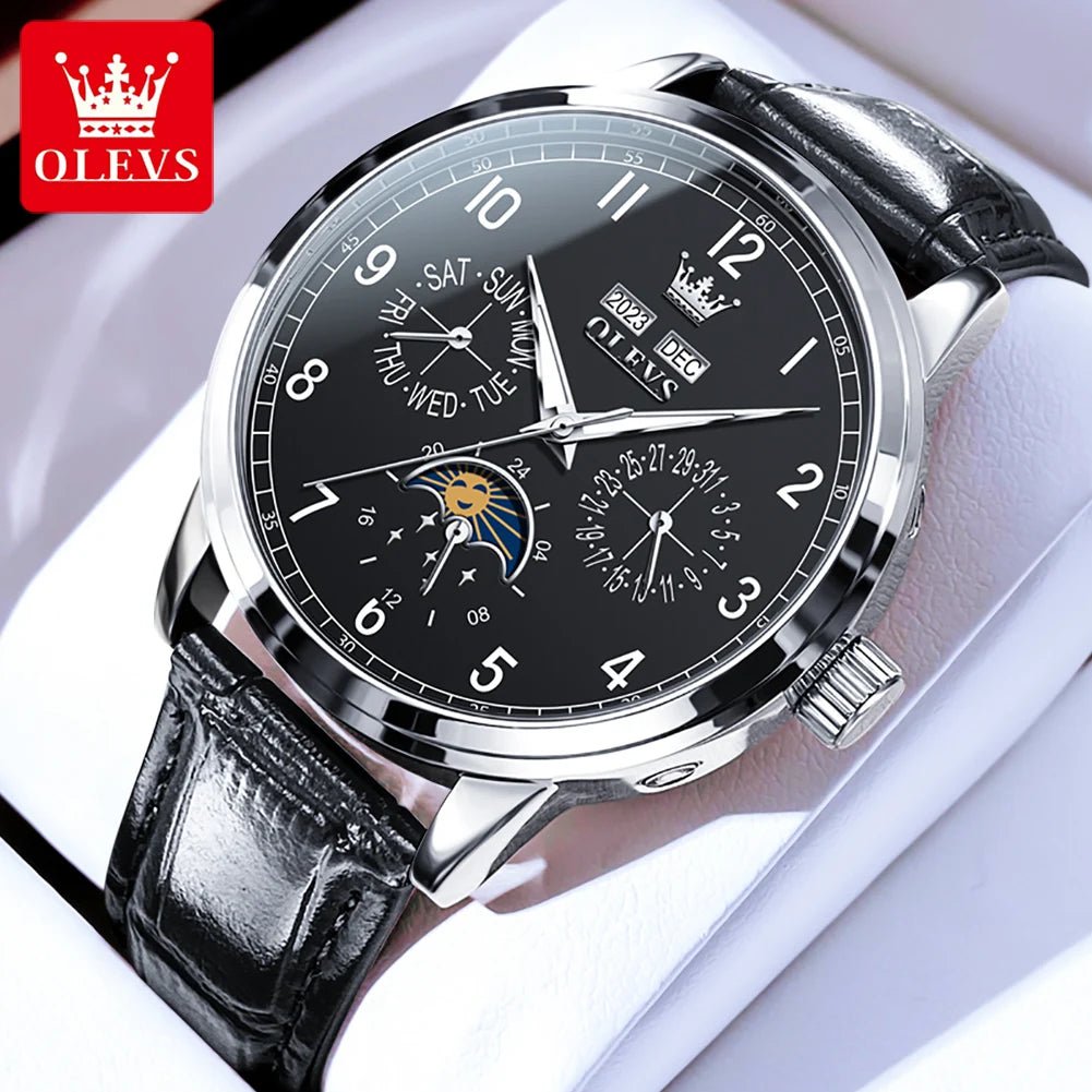 OLEVS 6698 Cuir Double Calendrier - Kyoukaï