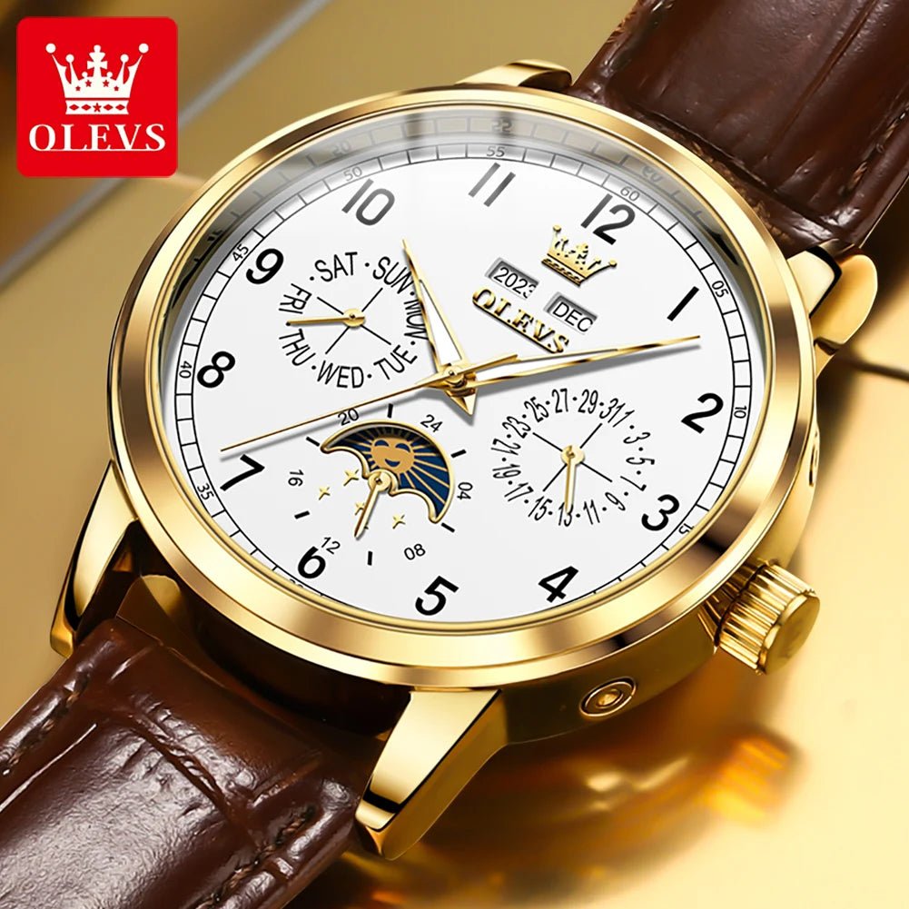 OLEVS 6698 Cuir Double Calendrier - Kyoukaï