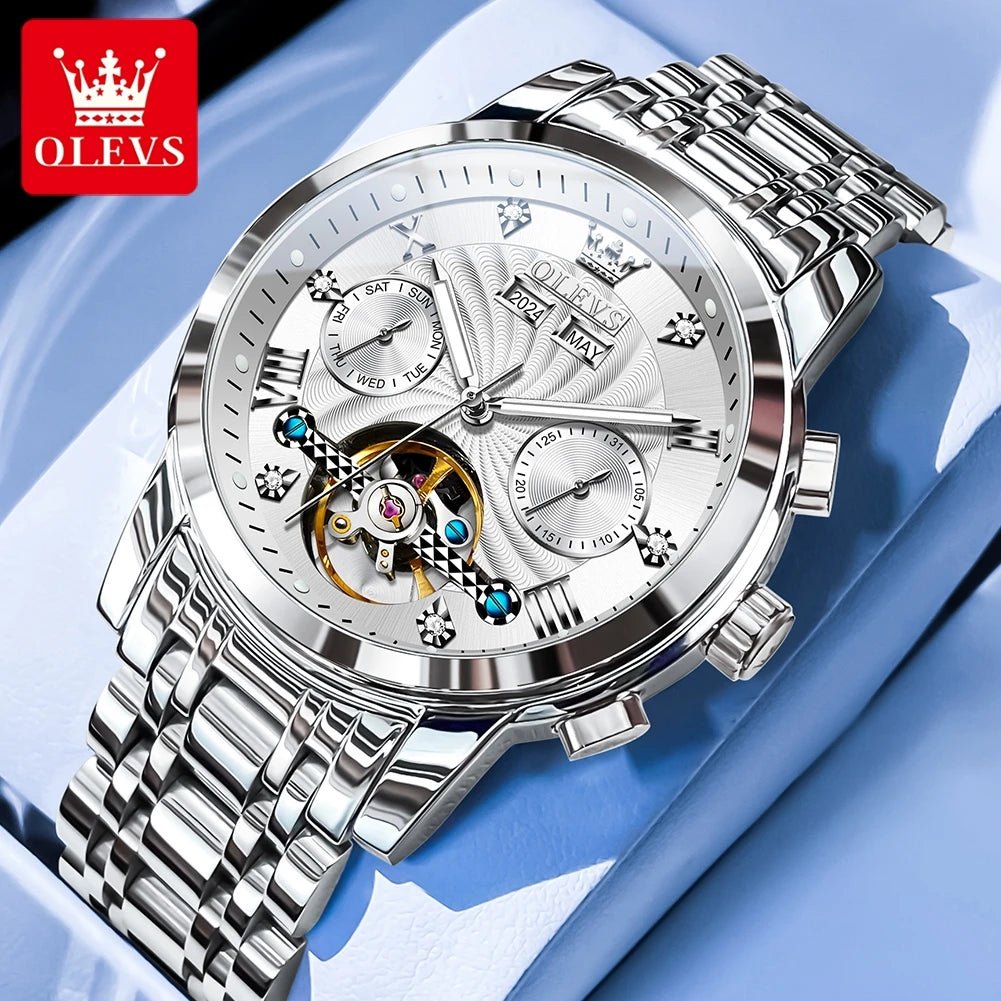 OLEVS 7088 Flywheel Date Homme - Kyoukaï